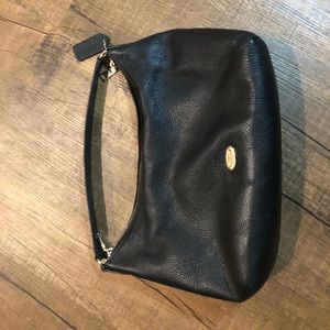 Medium black coach handbag